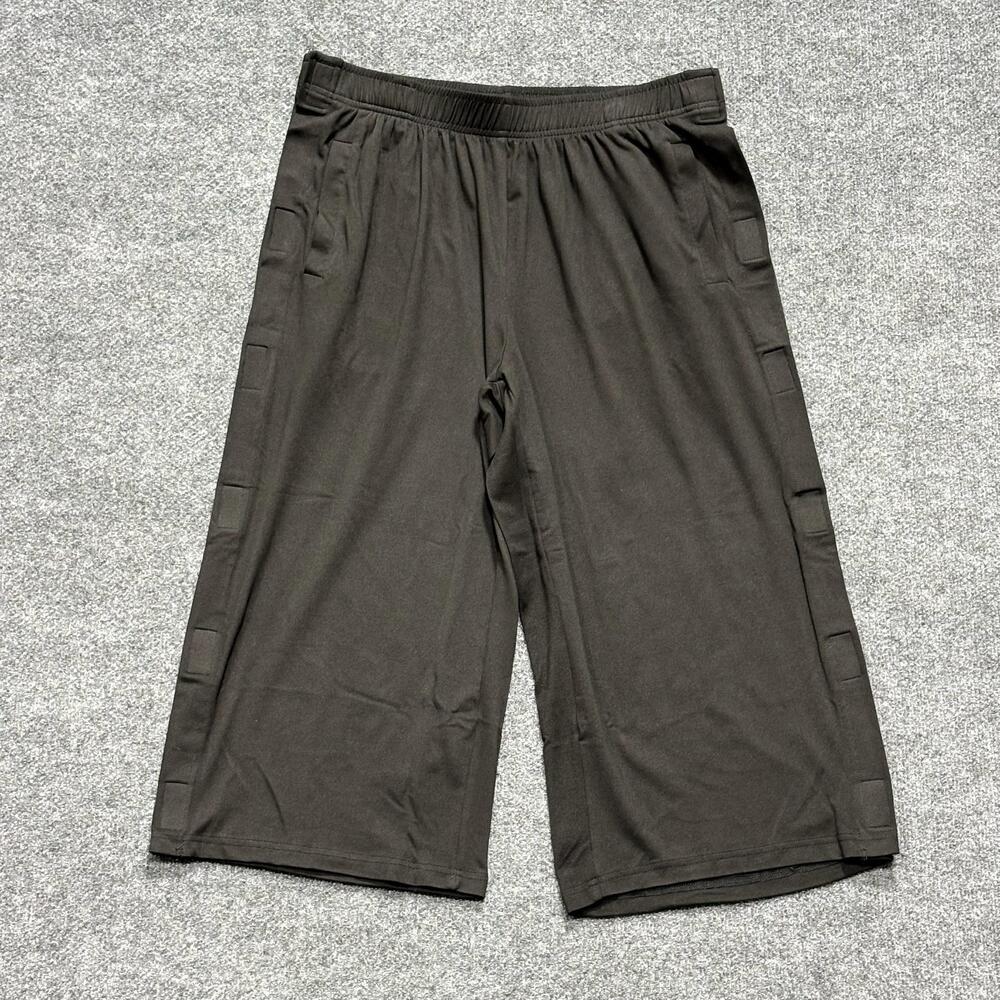 Deyeek Pants Mens XL Black Crop Wide Leg Sweatpants Stretch Lounge Casual Summer